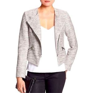 Banana Republic asymmetrical zip crop jacket